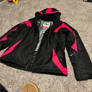 Polar Edge black and pink ski jacket